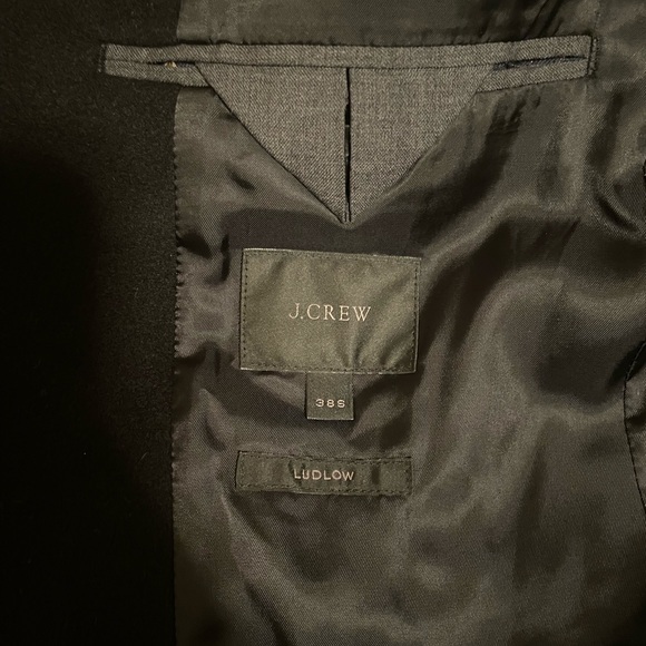 J. Crew Ludlow Wool Cashmere Topcoat Black 38S - Picture 4 of 7